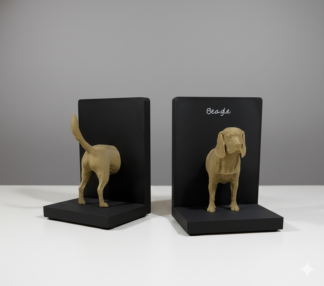 Beagle Bookends