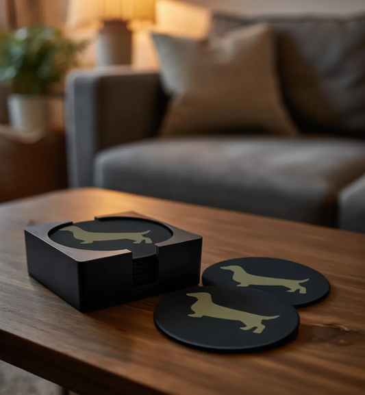 Dachshund Coaster Set