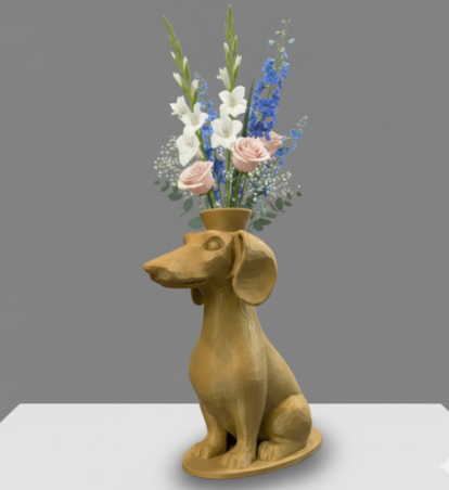 Dachshund Vase