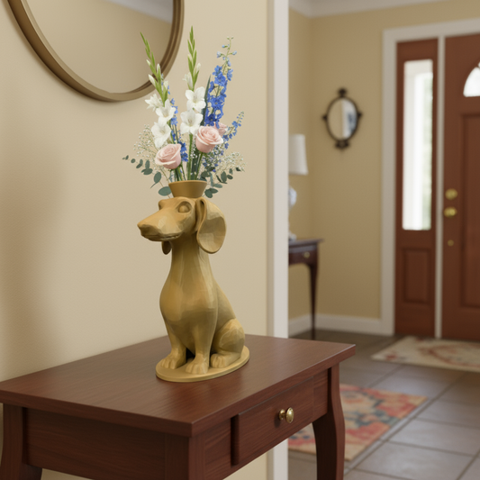 Dachshund Vase