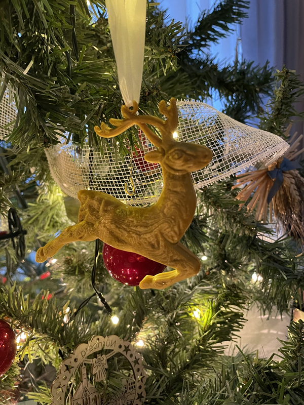 Gold Deer Ornament