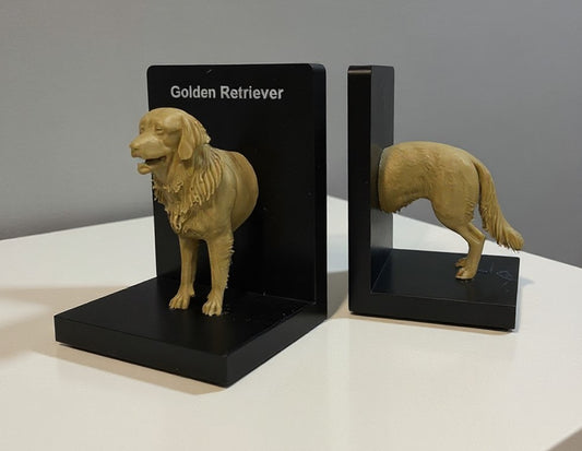 Golden Retriever Bookends